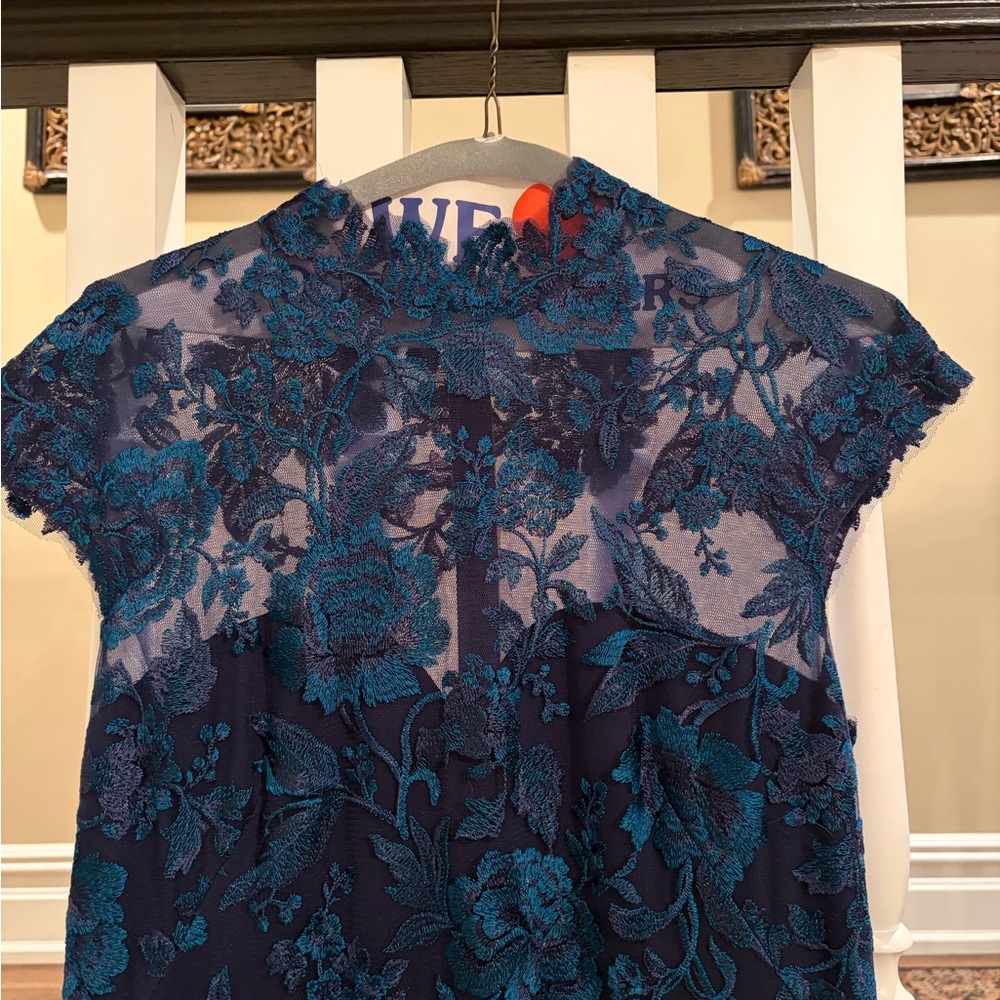 Tadashi Shoji Azure Lace Dress Never Worn With Tags - Picture 2 of 5